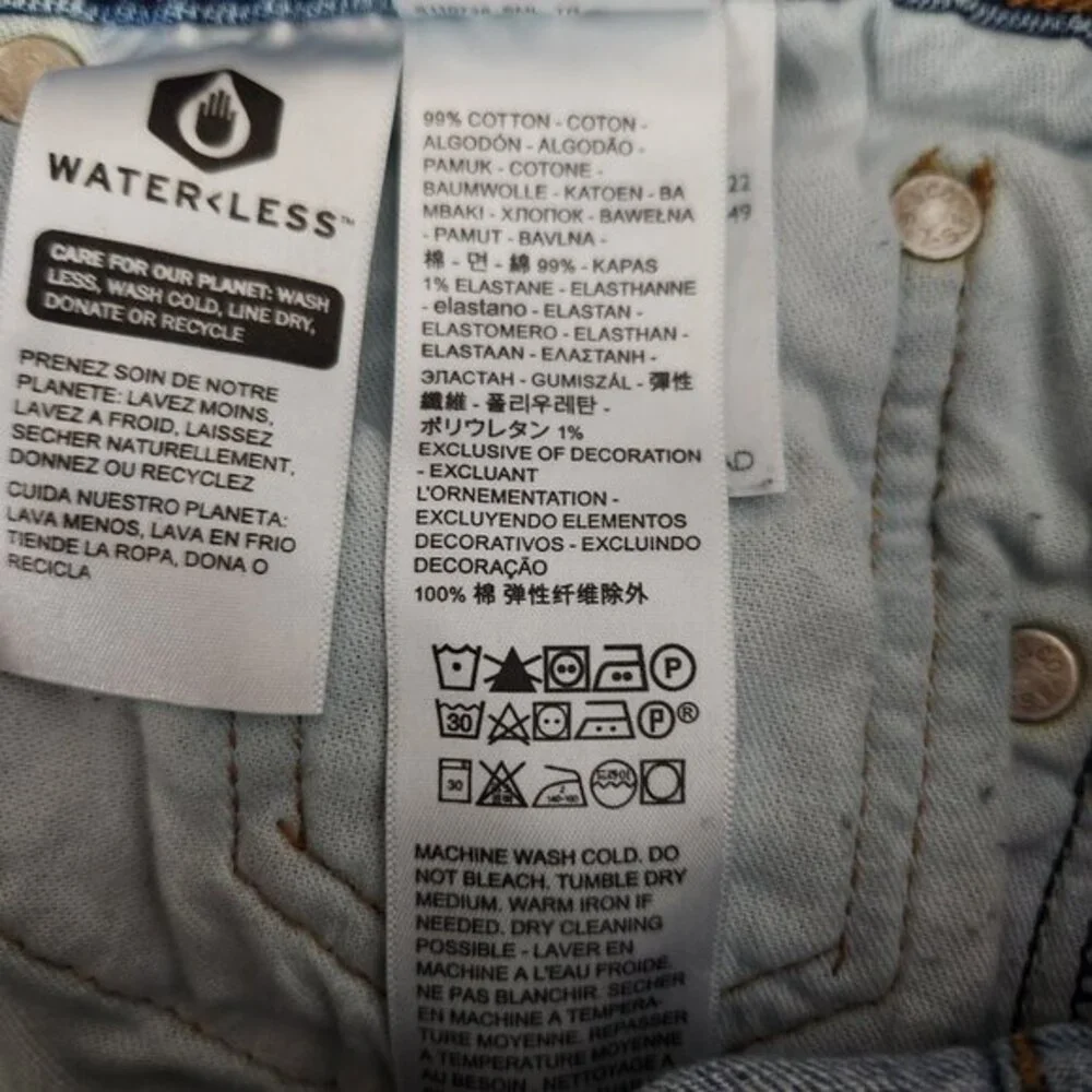 Levis 511 Jeans Mens 29x30 Blue Slim Straight Leg Light Wash Denim‎ Pants